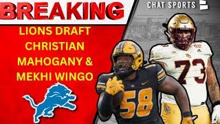BREAKING Lions Draft Christian Mahogany & Mekhi Wingo In The 2024 NFL Draft