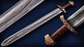 Miðgarðsormr The Serpent Blade Viking Sword Full Build from Start to Finish + Test Cuts