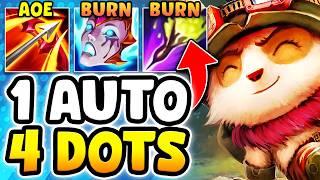 TEEMO BUT EVERY AUTO APPLIES 4 DOTS INSTANTLY THIS BUILD IS BEYOND GENIUS