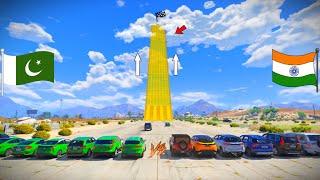 Indian Cars Vs Pakistan Cars Climb Challenge GTA 5