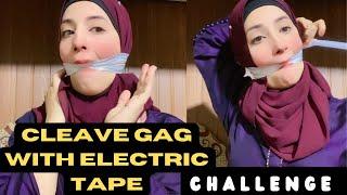 Cleave Gag With Electrical Tape Challenge  100 Layers Challenge  #aqsaadil #challenge #gag #layer