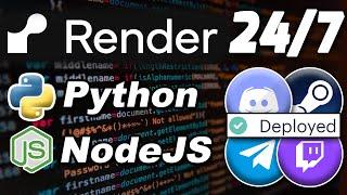 Host your app 247 with Render Free and Unstable