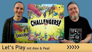 Challengers – Brettspiel –Let´s Play- mit Alex & Peat