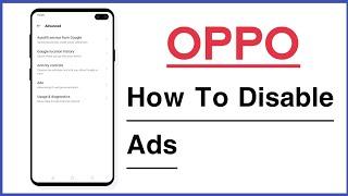 OPPO Phone How To Disable Ads  How To Stop Ads in OPPO Mobile