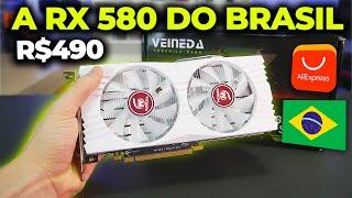 CHEGOU A RX 580 DO ALIEXPRESS VENDIDA NO BRASIL POR R$490 COMPENSA COMPRAR AQUI? TESTES EM JOGOS