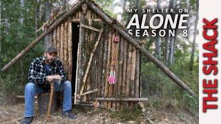 Bushcraft SURVIVAL Shelter with Fireplace - Complete Build ALONE Season 8