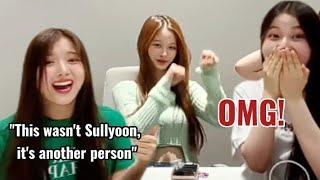 When Sullyoon forgot shes quite shyintrovert