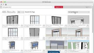 3D Warehouse Searching and Downloading