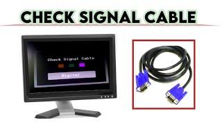 How To Solve Check Signal Cable on PC ¦ Solution ¦ 2022 ¦