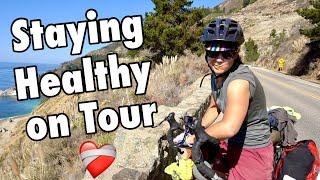 Top 5 Tips for Recovery & Staying Healthy while Cycle Touring