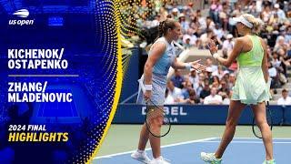 KichenokOstapenko vs. ZhangMladenovic Highlights  2024 US Open Final