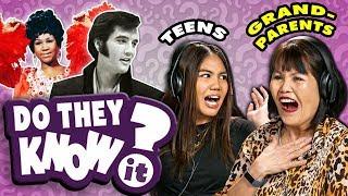 Do Teens Know Their Grandparents Favorite Songs? REACT Do They Know It?