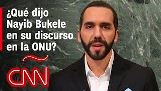 Nayib Bukele en la ONU La libertad es algo por lo que aún luchamos en nuestro país en El Salvador