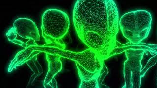 2.5 Hour Aliens Dancing VJ Loop 4K  Halloween Visuals