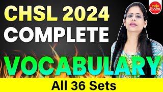 CHSL 2024 Complete Vocabulary    For all govt. exams    With Soni Maam