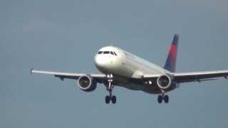 Delta Air Lines Airbus A320 Landing Minneapolis International HD