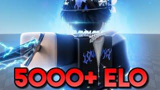 I reached 5000+ ELO in BLADE BALL RANKED..