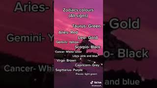 Zodiac colours - all signs included - @rxdmsxuff_