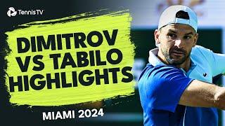 Grigor Dimitrov vs Alejandro Tabilo Highlights  Miami 2024