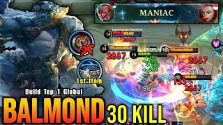 30 Kills + MANIAC This New Build Will Make Balmond META Again - Build Top 1 Global Balmond  MLBB