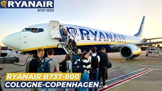 TRIP REPORT  early morning RYANAIR flight  Cologne Bonn to Copenhagen  Ryanair Boeing 737-800