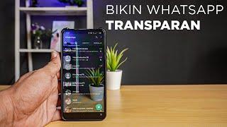 Cara buat wallpaper WhatsApp transparan &  buka WhatsApp dengan gambar