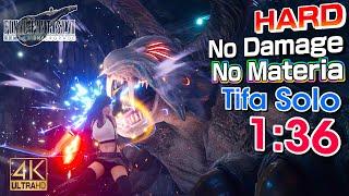 FF7R Type-0 Behemoth 136 HardNo MateriaNo DamageTifa Solo Final Fantasy VII Remake Intergrade