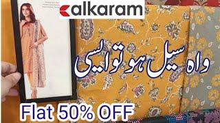 Alkaram Sale Flat 50% OFF on New Summer Collection