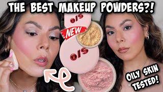 NEW ONE SIZE ULTIMATE BLURRING POWDER IN ULTRA PINK & SWEET HONEY REVIEW + OILY SKIN WEAR TEST