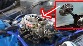 Installing A Manual Choke for an Edelbrock 1406 Carburetor on a 68 Ford F350