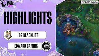 G2B vs. EDG - Highlights  Semifinals  WRL Asia 2023 Season 2