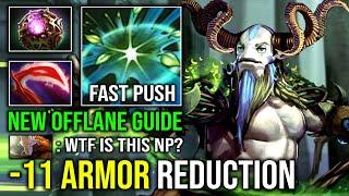 NEW IMBA OFFLANE GUIDE 11 Armor Reduction Desolator Fast Push Global Gank Nature Prophet Dota 2