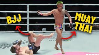 Get Up  Muay Thai Star OBLITERATES BJJ Practitioner In MMA Fight