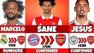 Arsenal Transfers Summer 2022 - Sane Jesus Marcelo Pepe