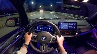 2022 BMW X3 M40i - POV Night Drive Binaural Audio