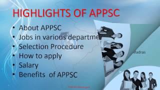 APPSC - Andhra Pradesh Public Service Commission