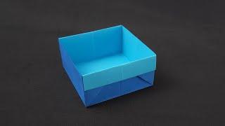 How to Make an Easy Paper Box with A4 Sheet without Glue and Scissors