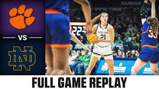 Clemson vs. Notre Dame Full Game Replay  2023-24 ACC Womens Basketball