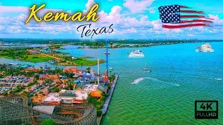 Kemah Boardwalk Drone - Kemah Texas USA 