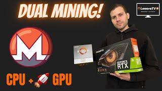 Minado dual en Windows CPU Monero Nexa GPU