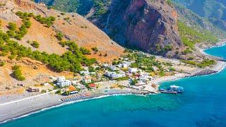 Agia Roumeli Chania Crete Greece 4K