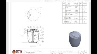The Assembly Drawing of Mini Blender in Solidworks part16