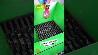 Will the Light Bulbs explode ?  #satisfying #shreddermachine #asmr #experiment #oddlysatisfying