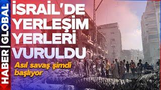 İsrailde Yerleşim Yerleri Vuruldu ASIL SAVAŞ ŞİMDİ BAŞLIYOR