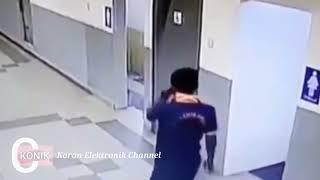 Seram.. Seorang Laki laki terekam CCTV masuk toilet wanita diduga ingin mengintip