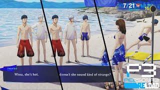 Persona 3 Reload - Junpei hits on hot strange girl at the beach #junpeibest #junpei #persona3reload