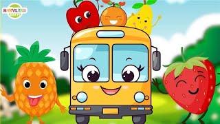 Wheels On The Bus Fruit Song  Fruit Fun  Bus Song By Nanyland  Nursery Rhymes & Baby Songs