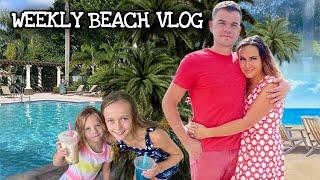 WEEKLY VLOG living by the beach in Florida party gymnastics and meatballs  Family Daylife