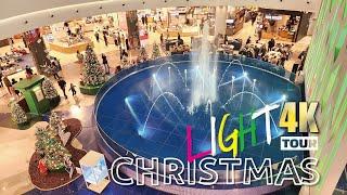 4K WALKING TOUR 롯데백화점 부산광복점 크리스마스마켓 Christmas Market LOTTE Department AQUATIQUE SHOW BUSAN KOREA