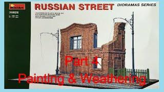 Mariya Oktyabrskaya Diorama - Mini Art Russian Street - Part 4 Painting & Weathering